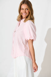 Pale Pink Cotton Prudence Top